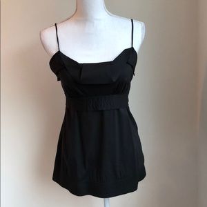 BCBG Max Azria Black Tie Waist Top - XS